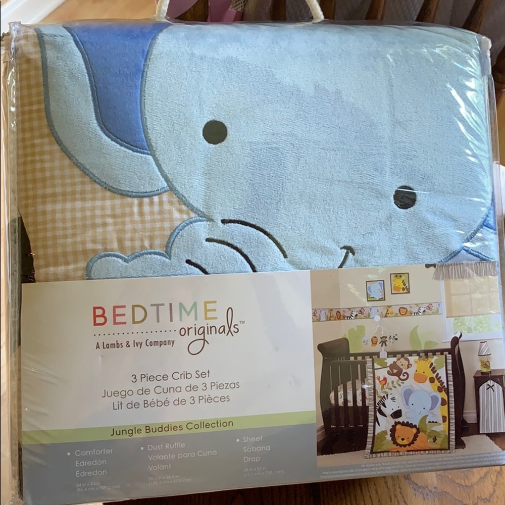NWT Lambs & Ivy Company Crib Bedding